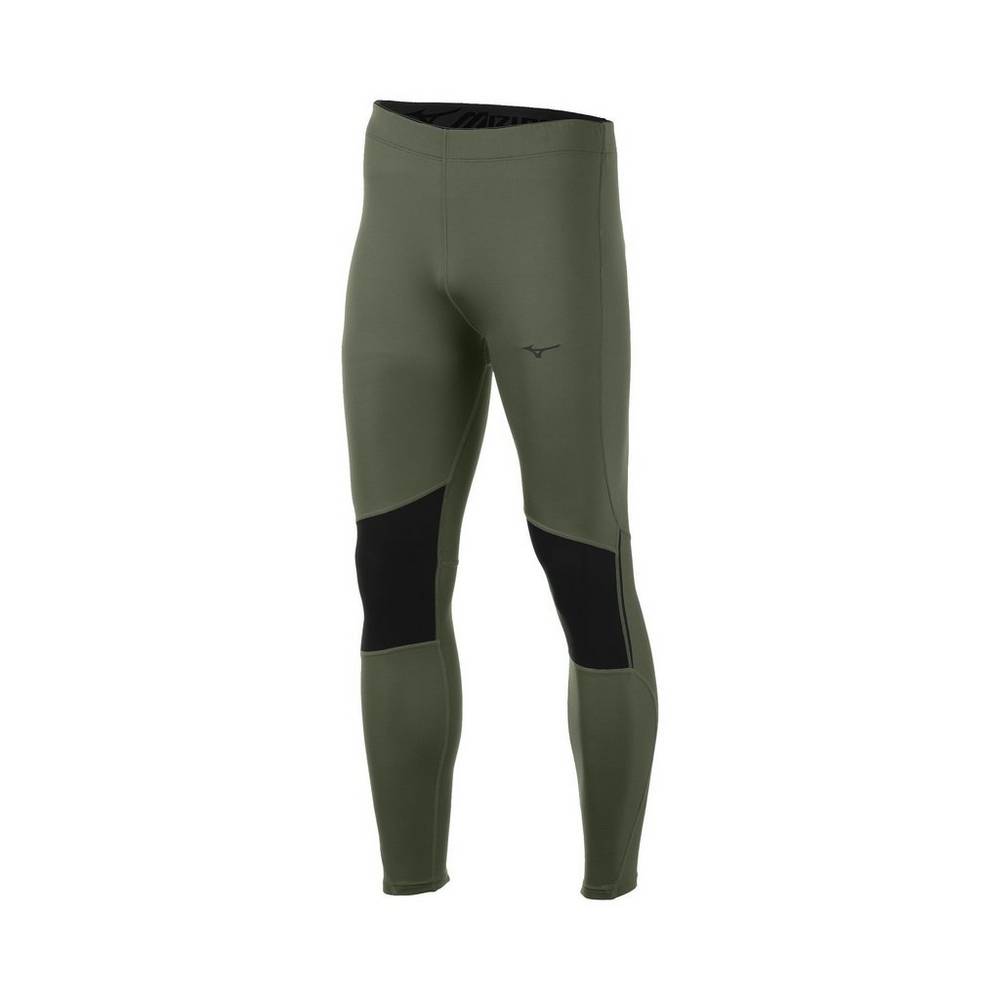 Mizuno Breath Thermo® Férfi Leggings Zöld/Fekete LYH950148